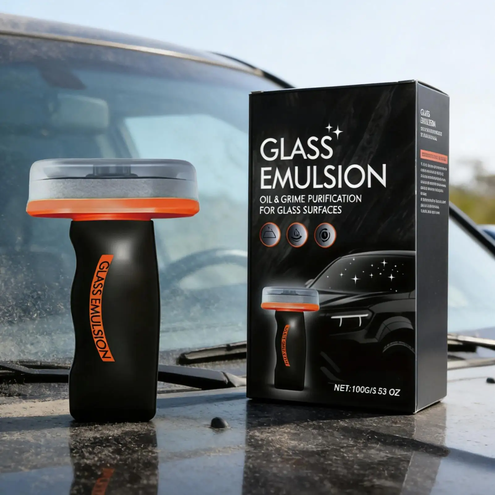 Removedor de película de aceite para vidrio, loción de limpieza protectora, removedor de película de aceite para ventanas de coche, para huellas dactilares, espejo retrovisor, SUV, 100g