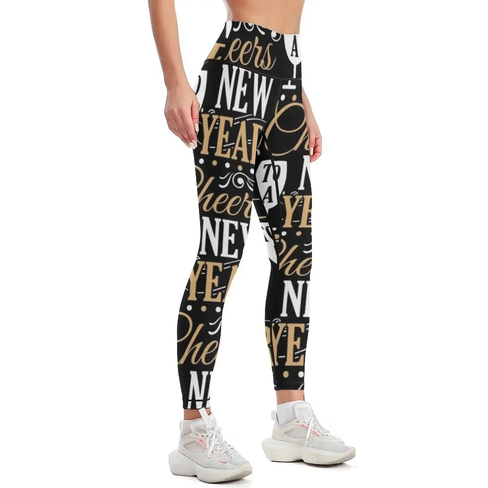 Cheers To A New Year Welcome 2019 New Year's Eve Gift Leggings exercise clothing for Women's gym harem pants Womens Leggings