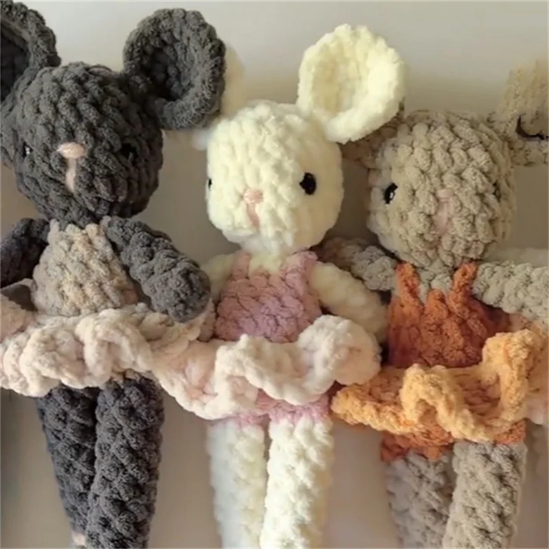 

Куклы-балетки ручной работы, мягкие и милые шерстяные крючком милые фигурки, детские успокаивающие игрушки, подарки для девочек