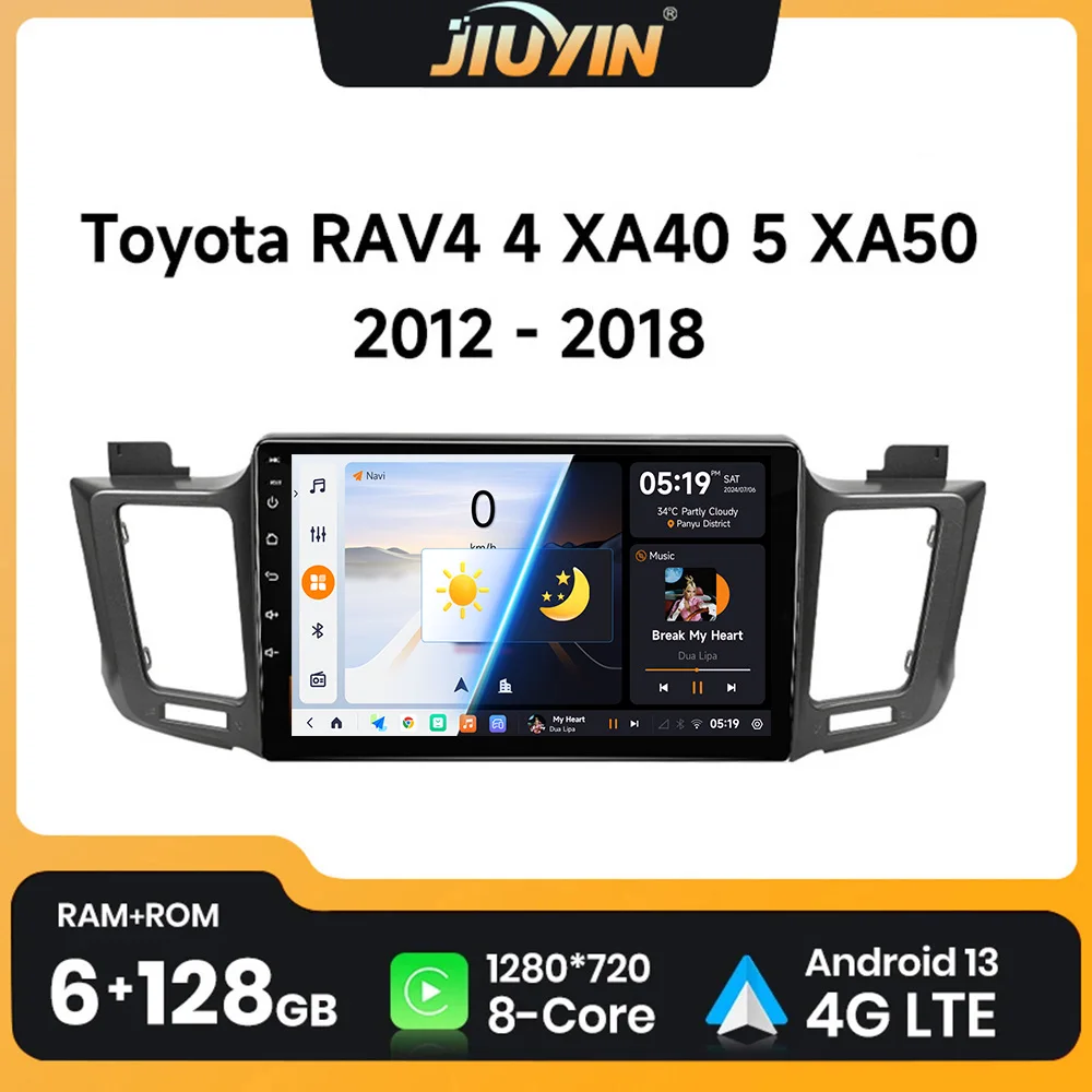 

10.1" Android 13 Car Auto Radio For Toyota RAV4 RAV 4 2013 2014 2015 2016 2017 Multimedia Player 4G Carplay GPS Stereo Head Unit