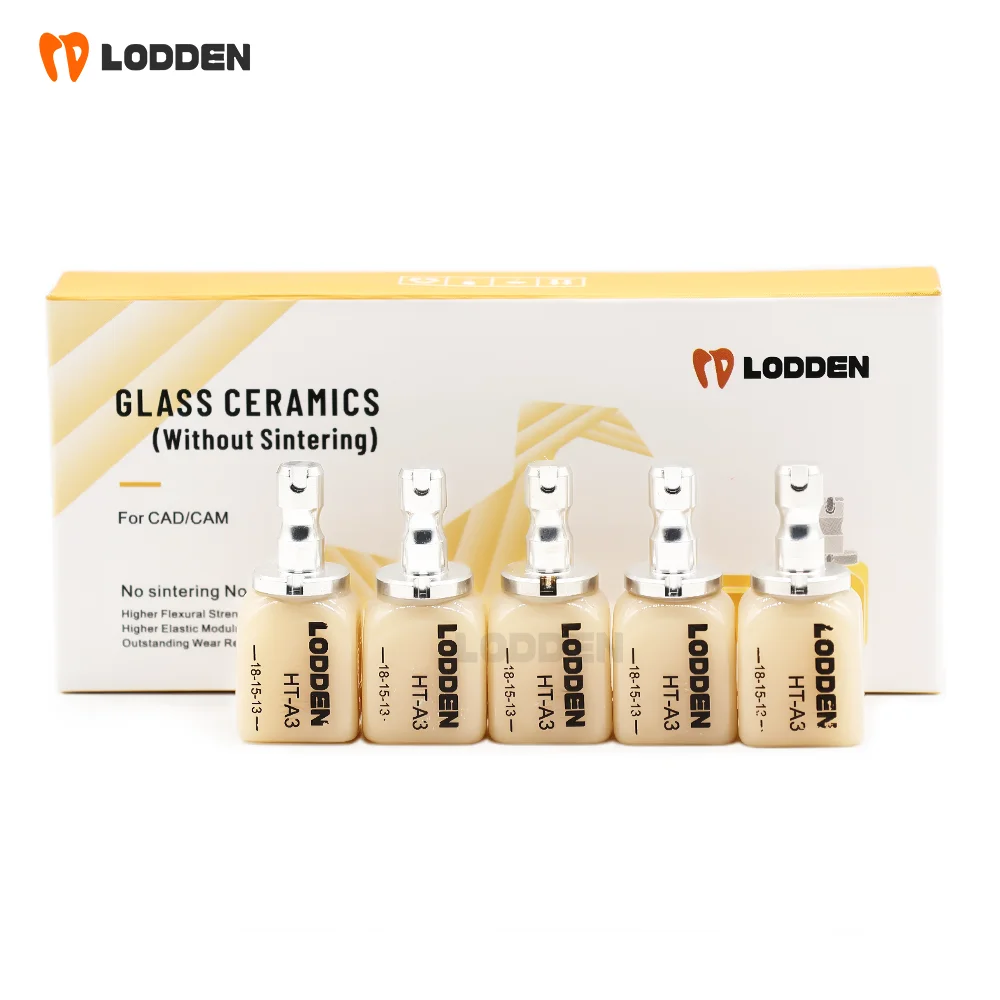 

5pcs Dental Glass Ceramic Block Without Sintering C14 LT/HT Instant Restoration Material For CAD/CAM Dental Lithium Disilicate