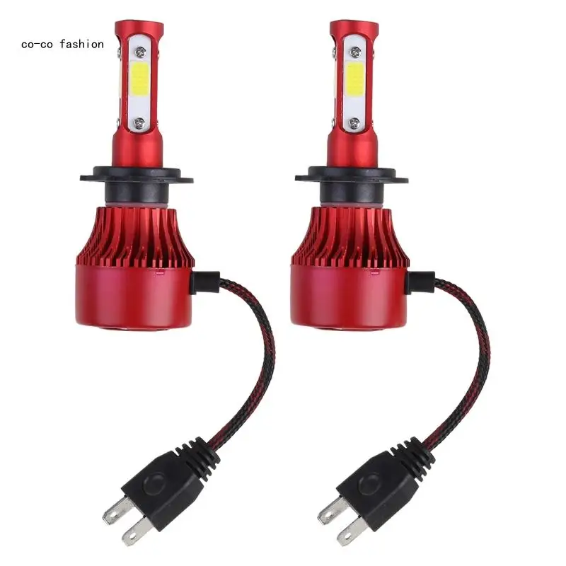 2Pcs 3500LM 6000K LED Bulb for Car Headlight Turn Lamp 45W Auto Light Bul 517B