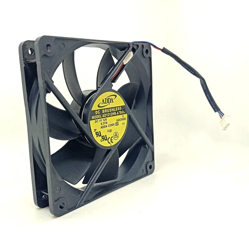 

12025 AD1212HB-A7BGL 120mm Chassis Matte Cooling Fan 12cm 4-Pin PWM Speed Control Ultra-Quiet