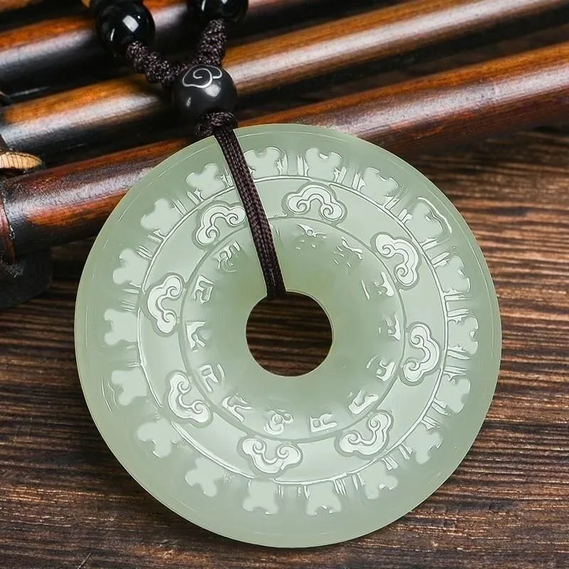 

Natural Sapphire Round Brand Pendant, Classic Fashion Simple Necklace Jewelry