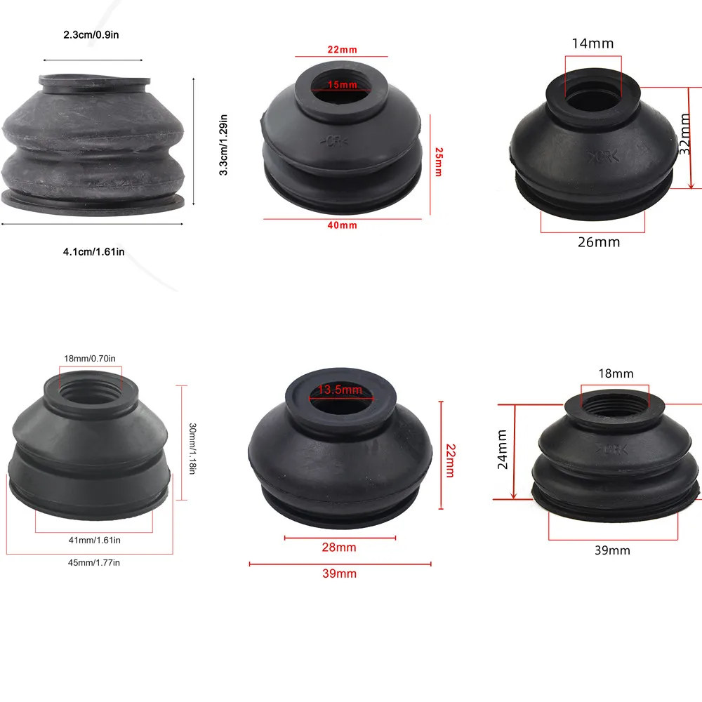 2/1pcs Universal Silicone 2288 Tie Rod End And Ball Joint Dust Boots Cover 23*33*41MM Maintenance Of Plastic/rubber Products