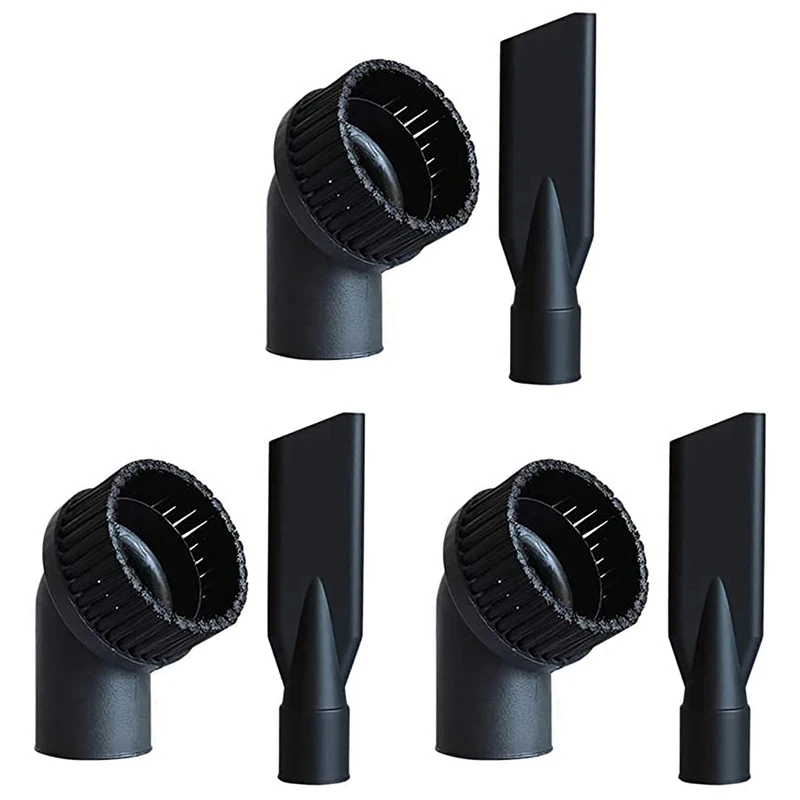 

X17A 2025 NEW-3X Industrial Vacuum Cleaner Round Brush And Flat Nozzle Sets Inner 44Mm Durable Industrial Vacuum Cleaner Accesso