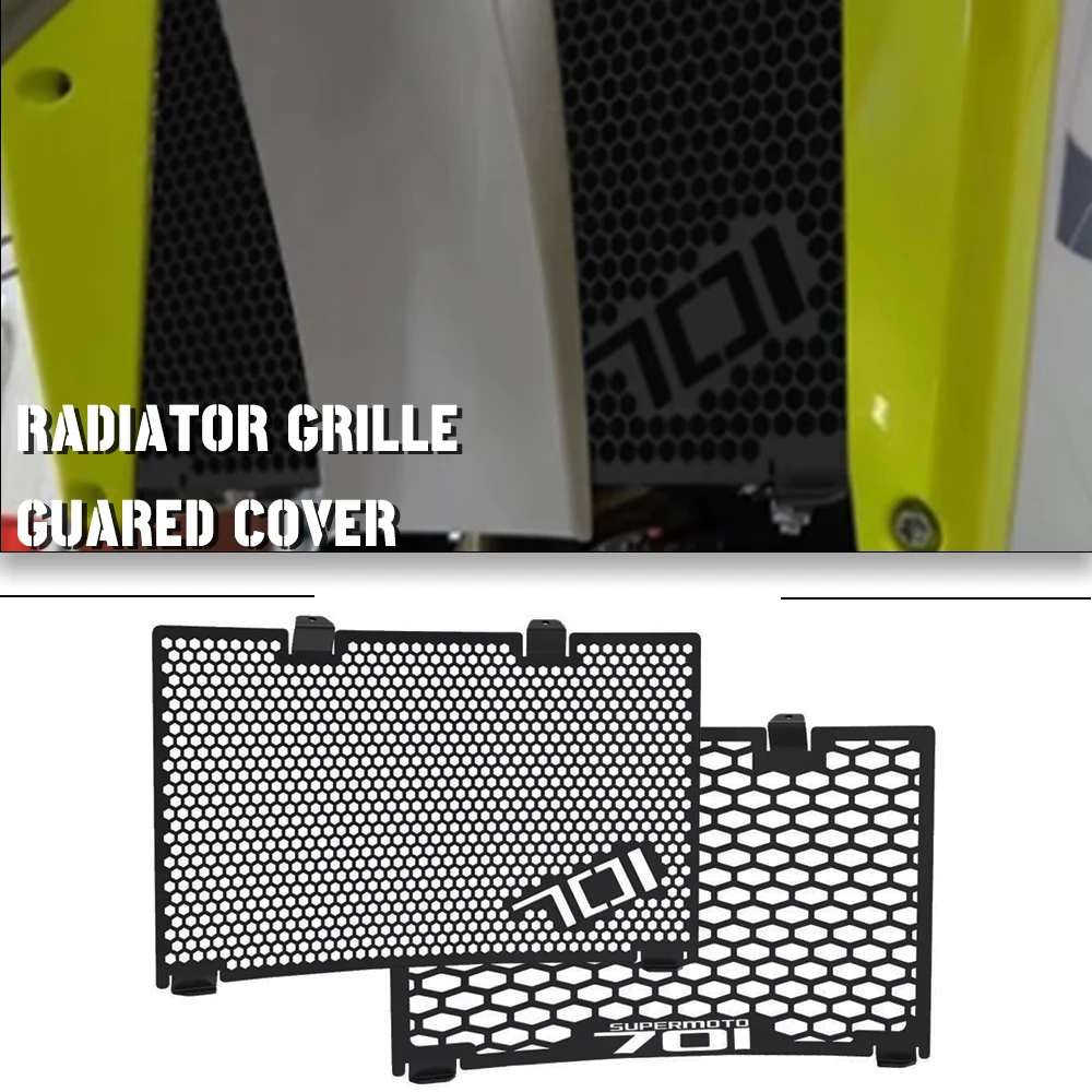 

Решетка радиатора с ЧПУ Enduro, защитная крышка для Husqvarna 701 Supermoto 2016 2017 2018 2019 2020 2021 2022 2023 701