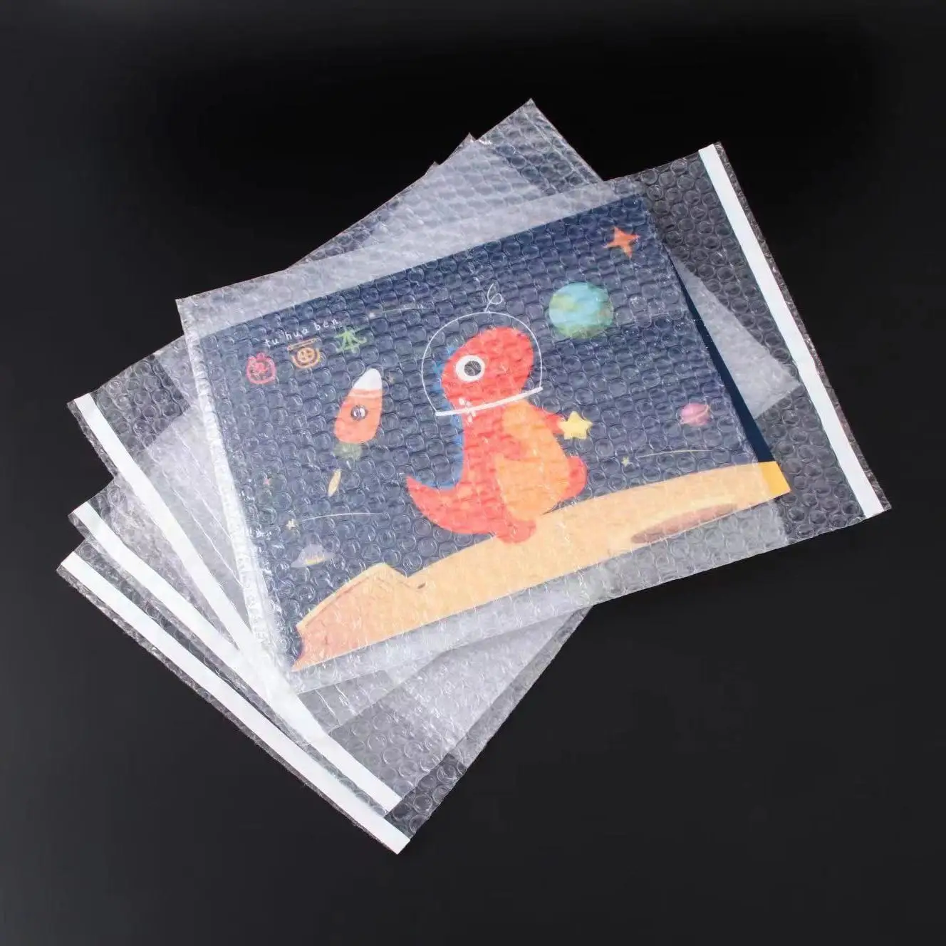 50 Pieces Bubble Bags Books Mobile Phone Valuables Goods Self Adhesive Double-sided Transparent Package Films Mailers Shockproof