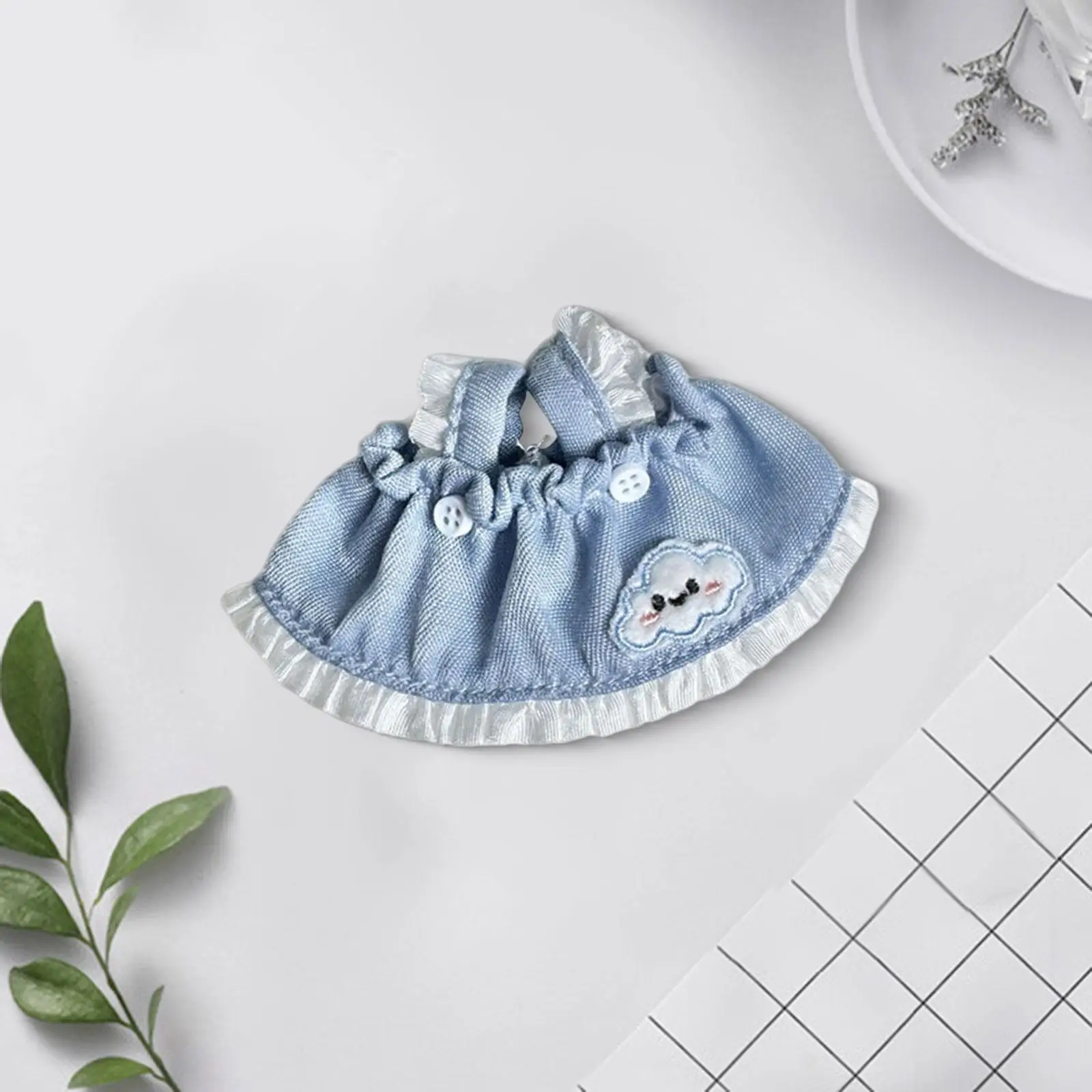 Salopette en peluche 15cm 17cm, jupe orthèse pour faire semblant de jouer à l'habillage soi-même, vêtements