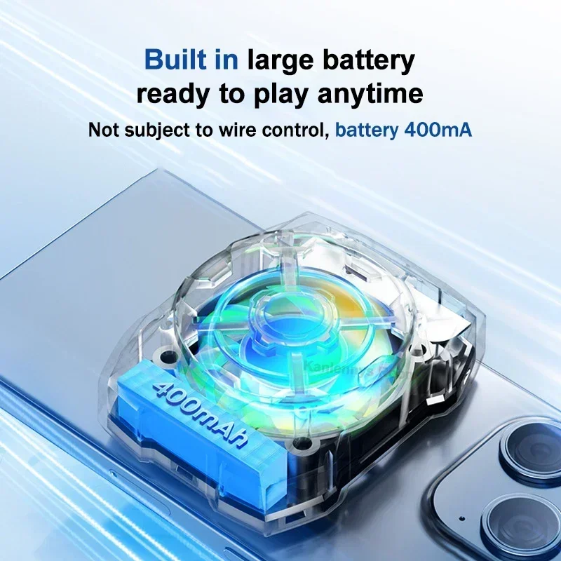 AL16 Universal Mobile Phone Cooler Air-cooled Magnetic Cooling Fan Radiator for iPhone Android PUBG 3 Gears Adjustable Heat Sink