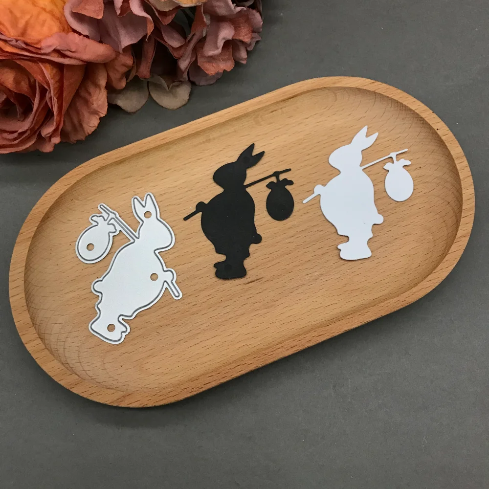 

Luggage Rabbit Metal Cutting Dies Stencils For DIY Scrapbooking Decorative Embossing Handcraft Die CutsTemplate