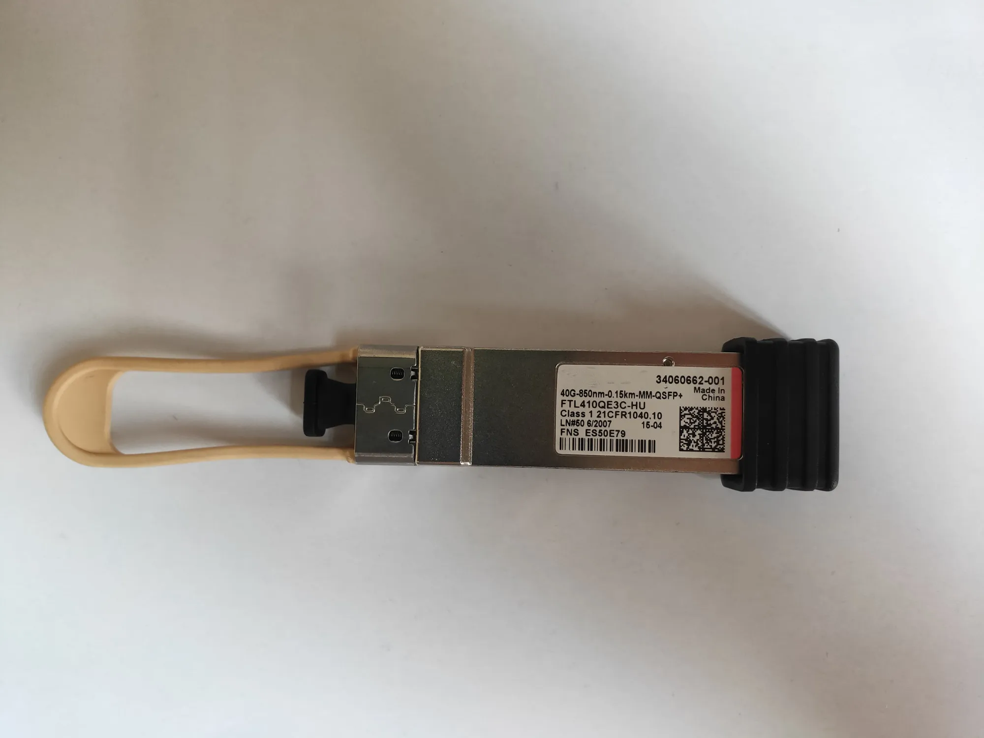 

40G QSFP fiber module H-ua Wei/34060662-001 FTL410QE3C-HU TR-QQ85S-N00 40G-850NM-0.15KM-MM-QSFP+/40G QSFP fiber transceiver