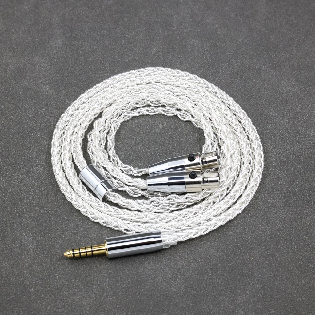 8 Core 99% 7n Pure Silver Palladium Earphone Cable For Audeze LCD-3 LCD-2 LCD-X LCD-XC LCD-4z LCD-MX4 Headphone LN008386