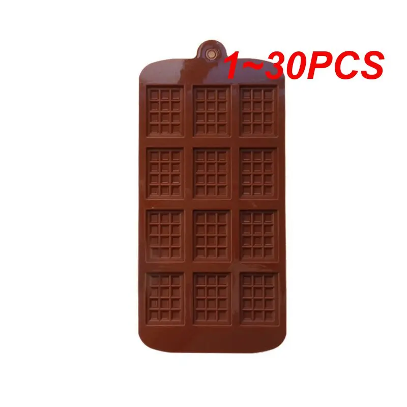 1~30PCS Cells Chocolate Mold for Scented Candle Making Decorating Tool Fondant Patisserie Candy Bar Silicone Mould Handmade