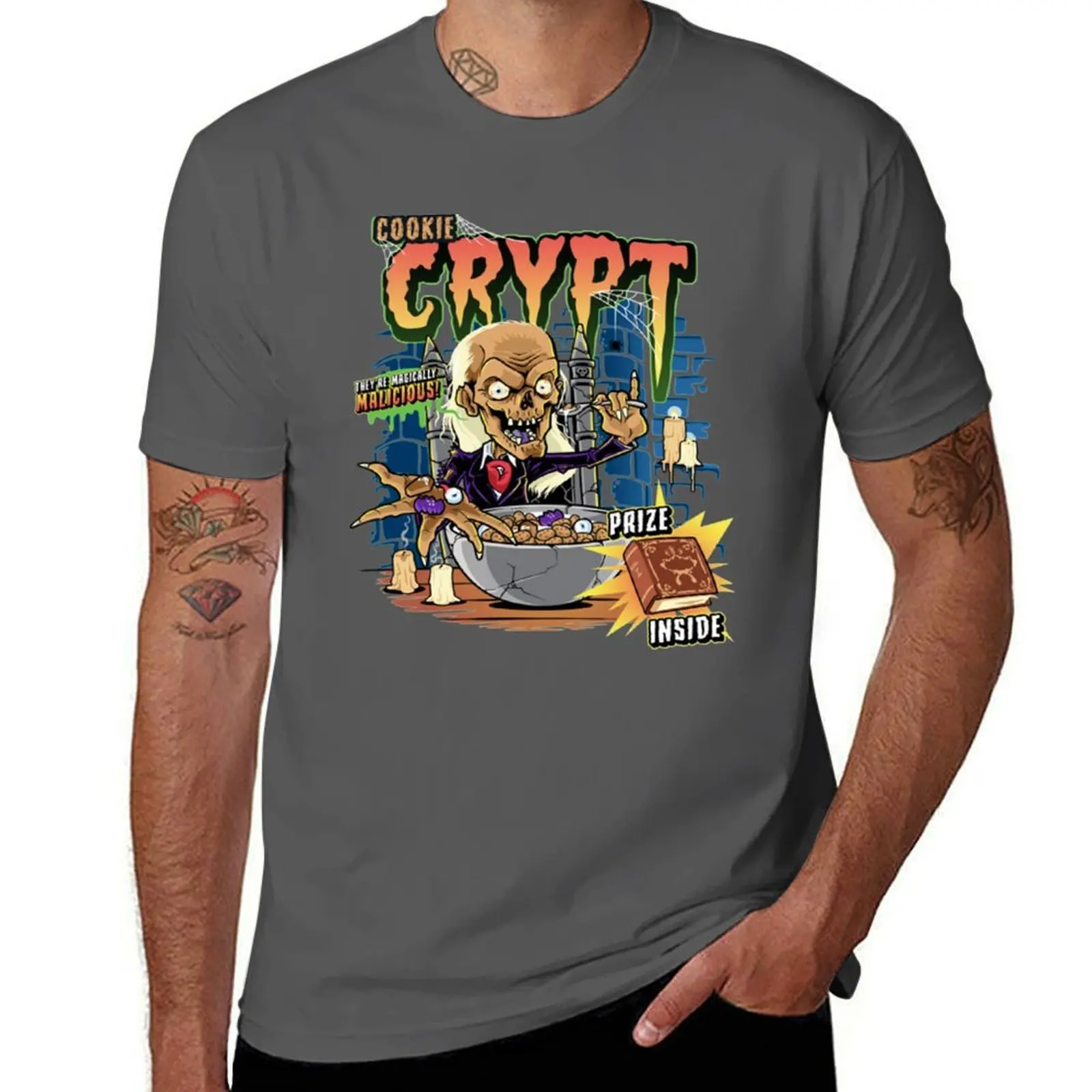 

From Cereal Crypt Crypt Tales The Cookie T-Shirt Casual Daily Wear Short Sleeve Top