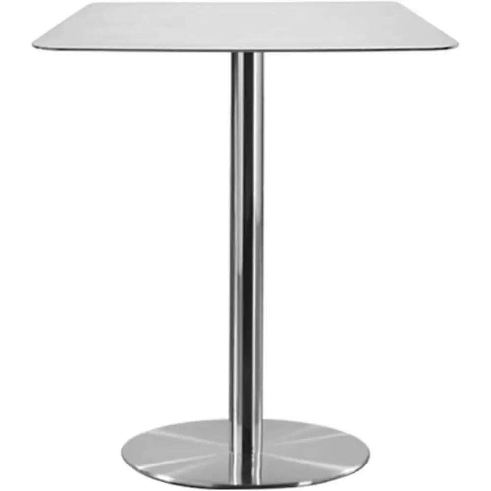 

Small StainlSteel Dining Table or 2-4, Space Saving Circle Cae Table, ern Bar Pub Leisure Tables or Outdoor Cae Dert Milk Tea Sh
