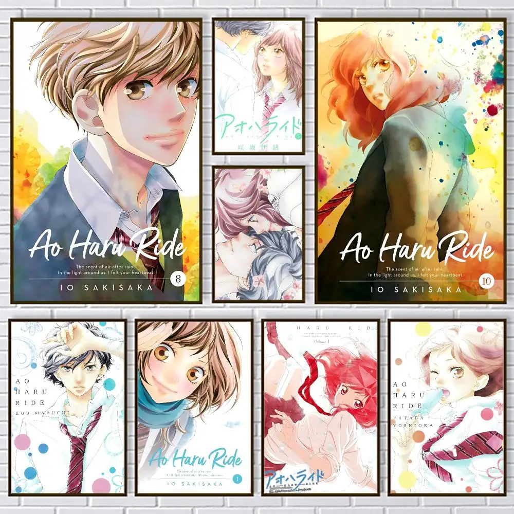 Anime Popular Historic Ao Haru Ride Poster PP Paper Wall Art for Living Rooms Bars Cafes Stylish Home Decor Gift