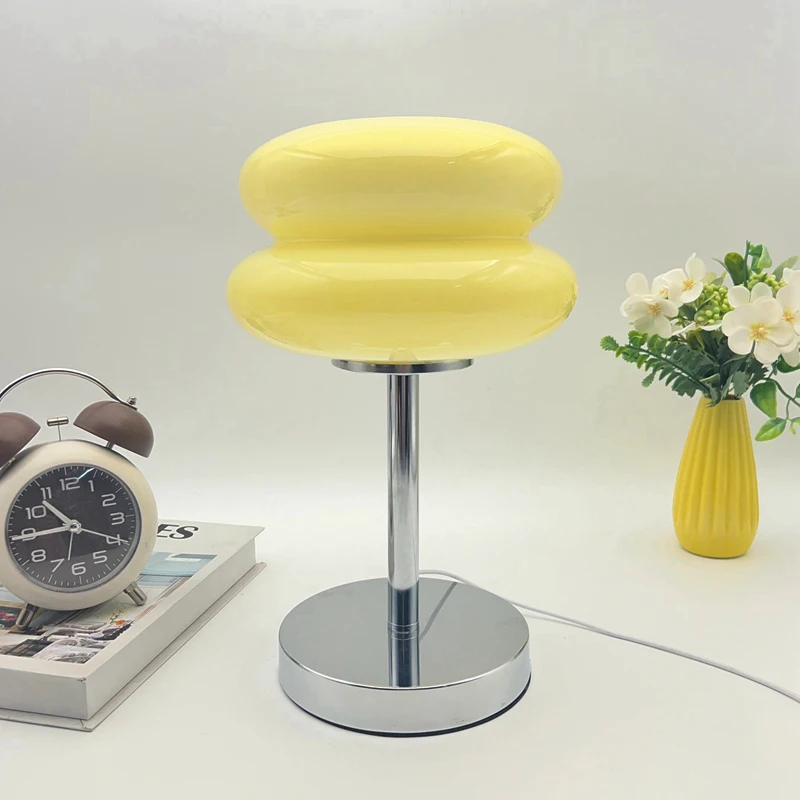 

Exquisite Selected Romantic Gifts for Couples Perfect for Children's Bedroom Decor Charming Three Color Glass Bedside Lamp