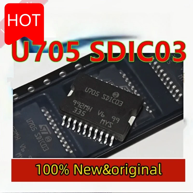 1PCS/Lot New U705 SDIC03 Automobile computer board idle speed throttle valve drive chip automobile IC  in stock new
