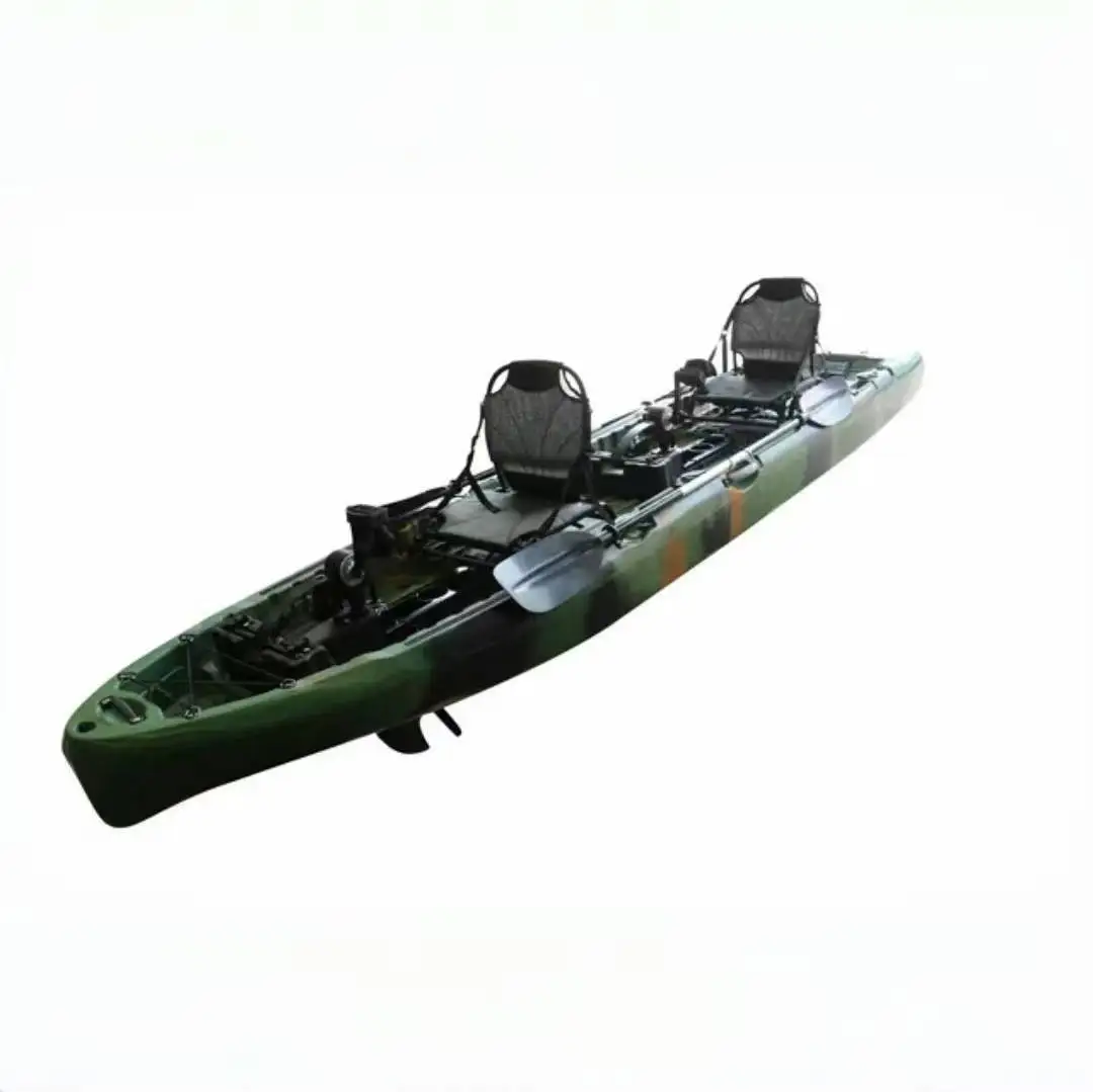 

Double Double System Pedal Kayaklua Leather Rowing Fishing Boat