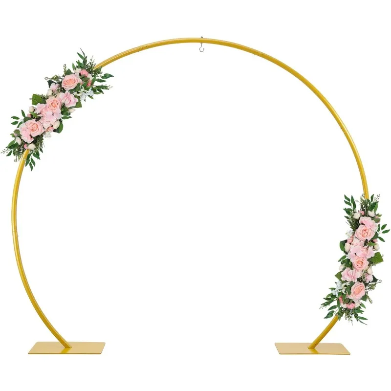 

Round Backdrop Stand 10FT Gold Wedding Arch Metal Circle Balloon Arch Stand for Birthday Party Wedding Bridal Shower Anniversary