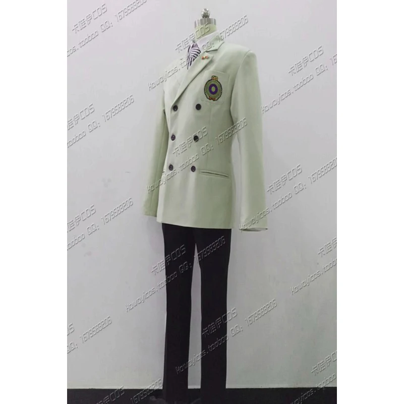 Game Phantom Thieves of Hearts Akechi Goro CROW Cosplay Costumes School Uniform Men Coat Shirt Pants Necktie Gloves Outfits - view 2