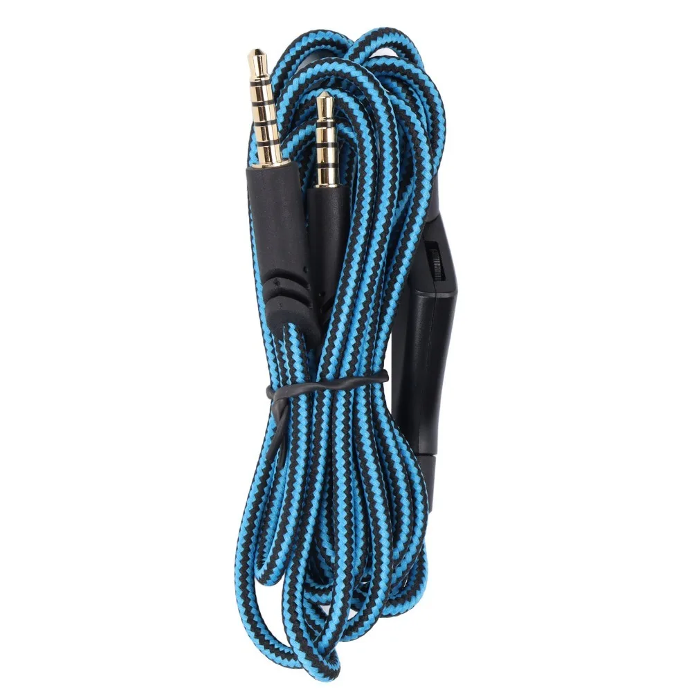 Slider Volume Control 3.5mm to 3.5mm Replacement Audio Cable 2m/6.6ft Nylon Braided Cable for Astro A10 A40TR Gaming Headset