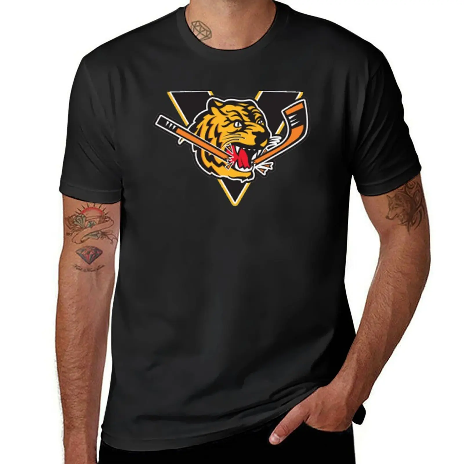 Victoriaville Tigres logo T-Shirt quick-drying plus size tops new edition sports fans oversized t shirts for men