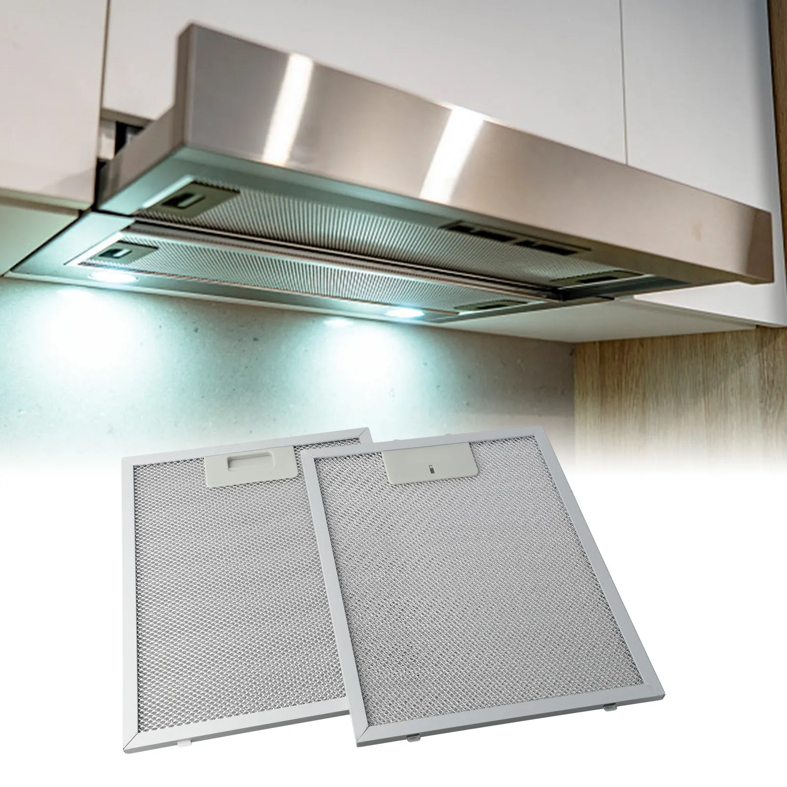 

For Kitchen Ventilation Metal Mesh Filter 300 X 240 X 9mm Optimal Filtration Aluminum Alloy Material Easy Installation