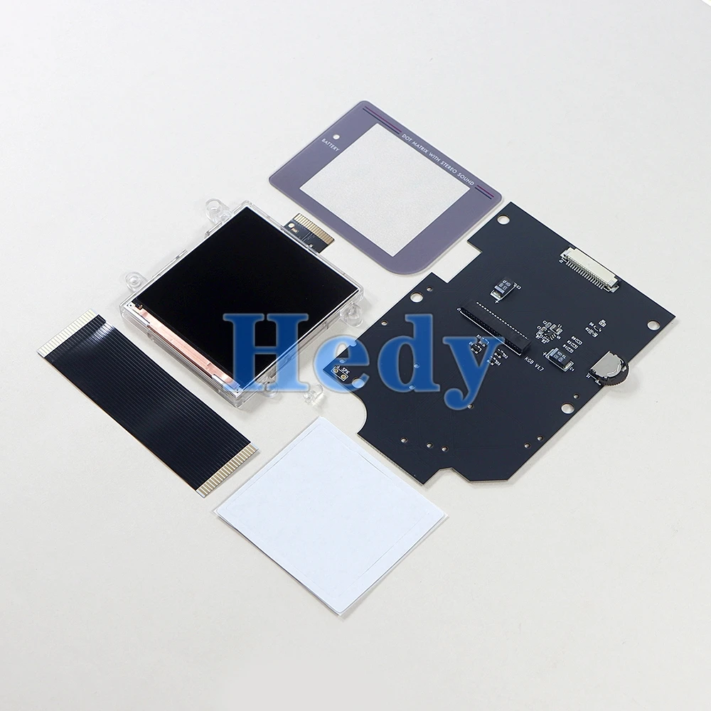 5세트 2.6인치 V5.0 하이라이트 IPS 풀 스크린 키트 (GB V5 IPS LCD 백라이트용) 고휘도 36가지 레트로 색상 조합