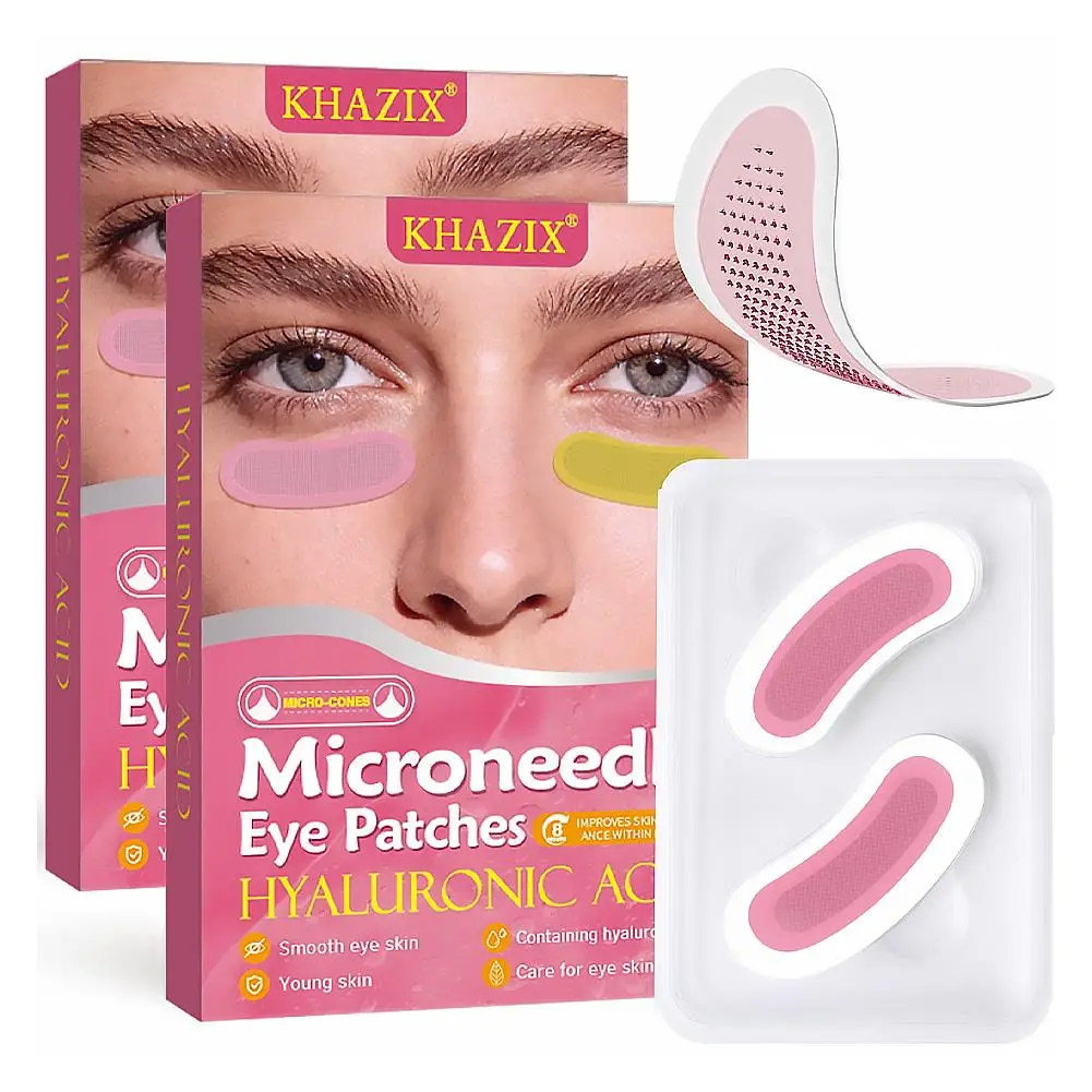 2026 0.2MM Soluble Microneedle Eye Patches Mask Korean Skin Care Hyaluronic Acid Micro-needle Eye Patch Moisturizing Eyes Mask