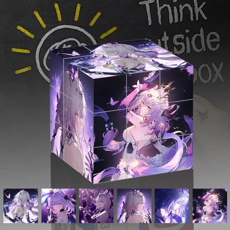 

Новый Honkai: Star Rail Косплей Castorice 3-ступенчатая головоломка Magic Cube Мультяшные волшебные квадратные рождественский подарок на день рождения