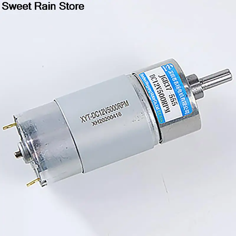 37 مللي متر تيار مستمر 12 فولت 24 فولت بنغورانغ جيجي موتور JGB37-555 Kecepatan dapat Diatur Baina CW CCW موتور Listrik Torsi Tinggi #2