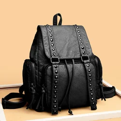 Multi Functional Women's Retro Anti Theft Backpack Luxury Designer Leisure Ladys Travel Bags Youth Girls Fashion Backpack Wallet