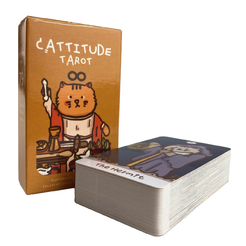 Cattitude Tarotkarten Plastificadas