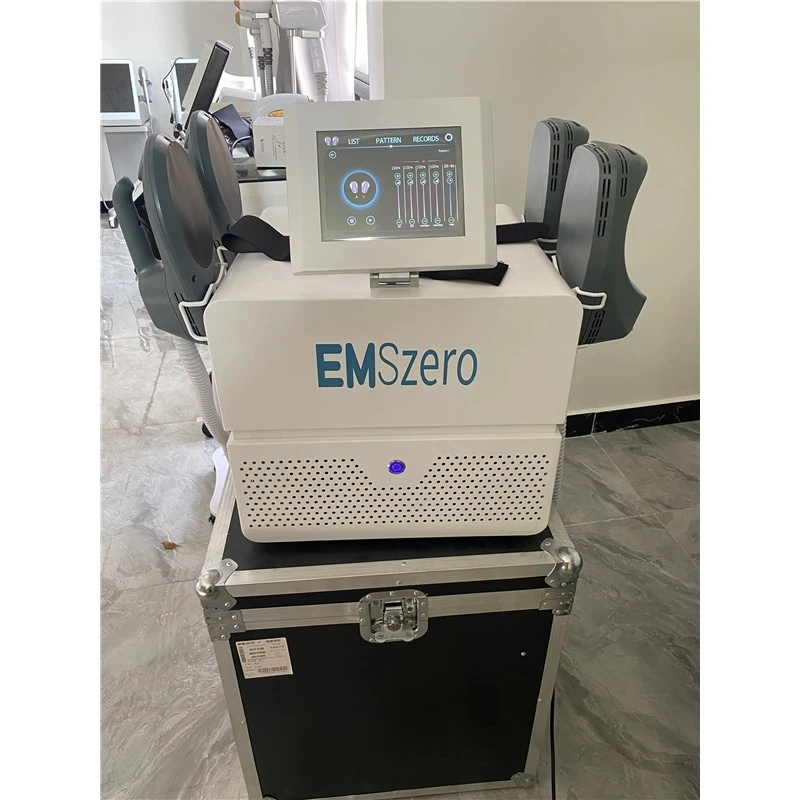 Mesin EMSZERO NEO HI-EMT RF EMS Stimulator otot elektromagnetik 2024 Sculp profesional 6500w 5 pegangan korset pinggul