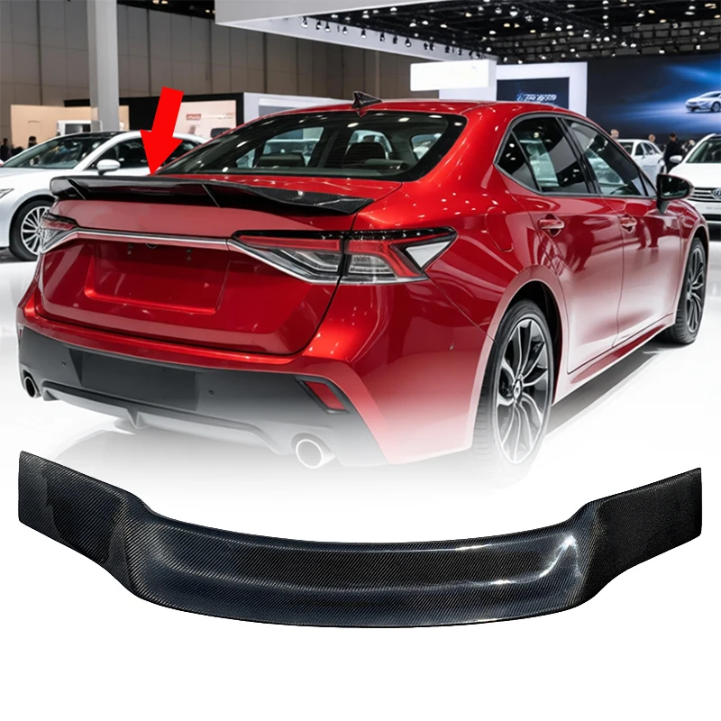 

Spoiler Wings For 2019-2023 12th Gen Toyota Corolla Altis Axio E210 Carbon Fiber Rear Wing Tail Wing Trunk Spoiler