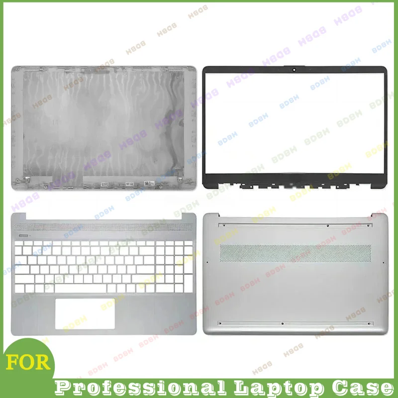 #BDBH New For HP 15S-FQ 15S-FR 15S-EQ 15-EF 15-ER 15-DY TPN-Q222 TPN-Q230 LCD Cover Bezel Hinges Palmrest Bottom Case Top Lid