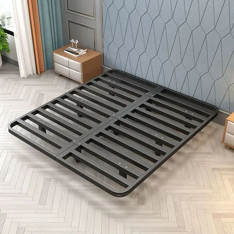 Simple suspended steel frame silent double apartment iron bed frame