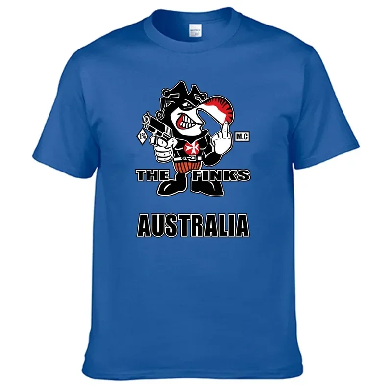 Motorcycles Club The Finks Mc Australia T Shirt Unisex 100% Cotton Men Shirt Top Sales N03