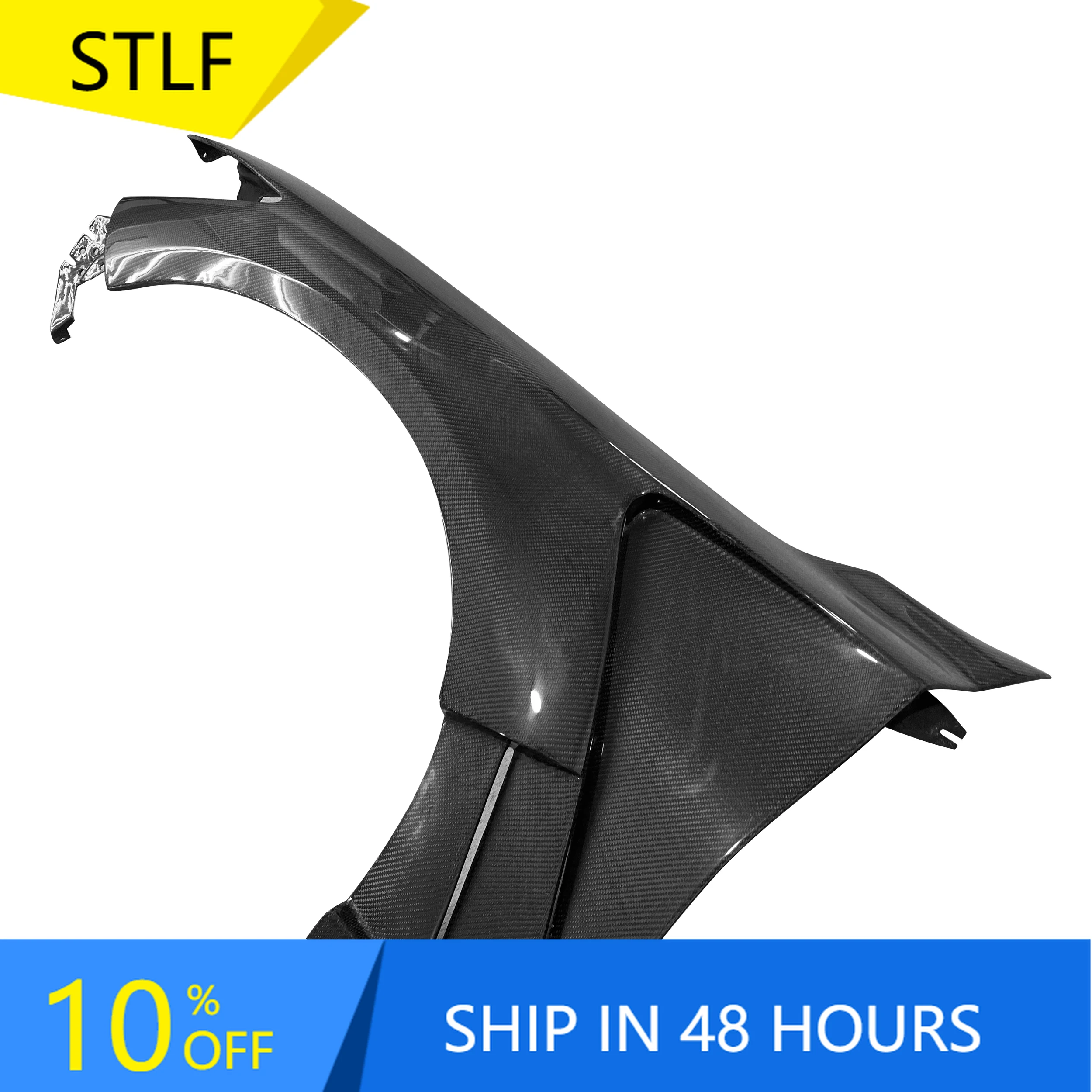 

STLFFor Infiniti Q50 V37 MBJ Style Front Vented Fender V37 Q50 Carbon Fiber Front Fender Other Exterior