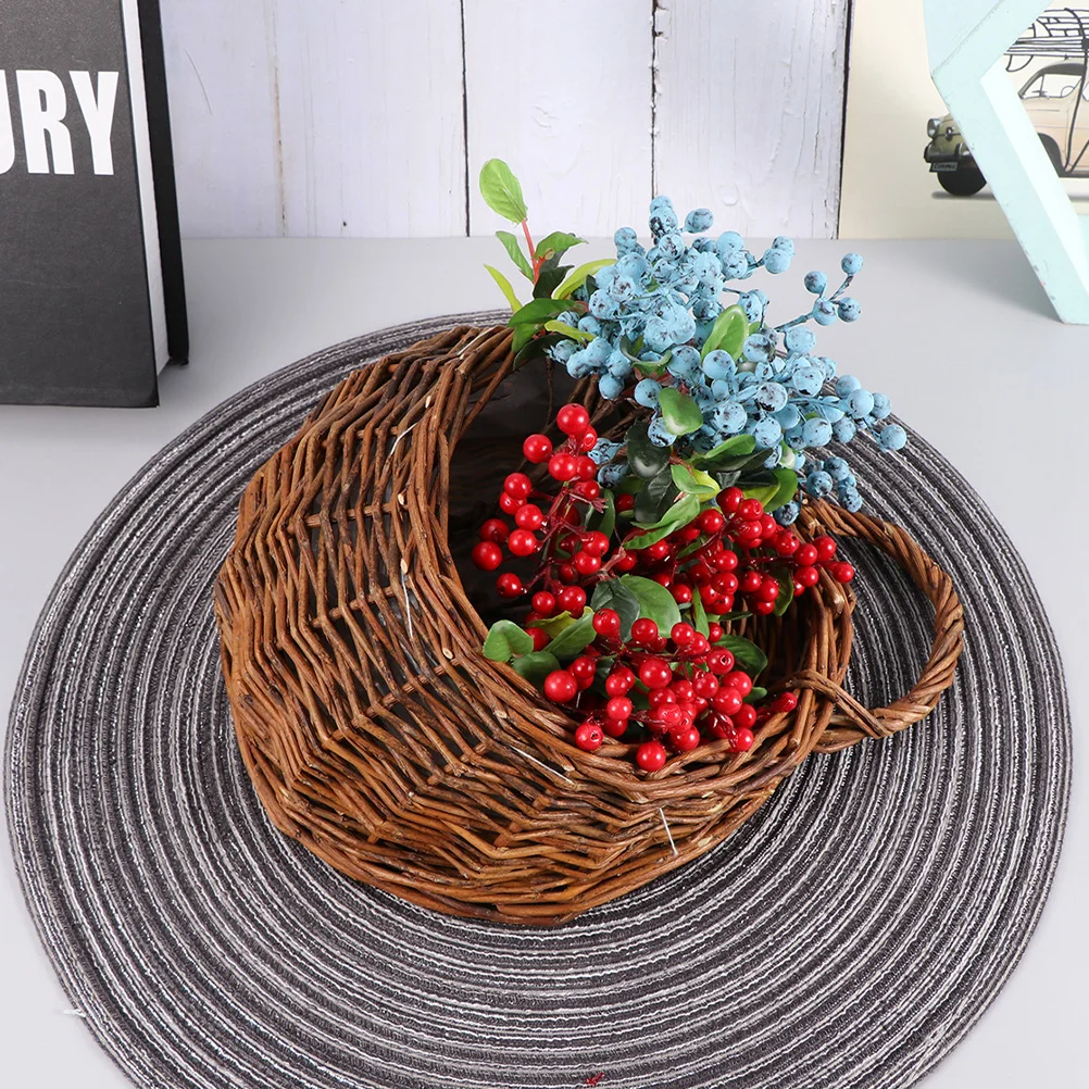 

Rattan Flower Pot Hanging Basket Small Plant Holder Medium Wicker Wall Garden Baskets Flowers Indoor
