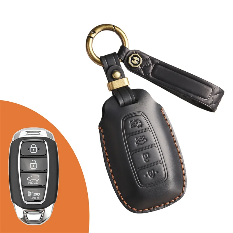 3/4/5 Buttons Car Key Case Cover Keychain for Hyundai I30 Ix35 KONA Encino Solaris Azera Grandeur Ig Accent Santa Fe Palisade