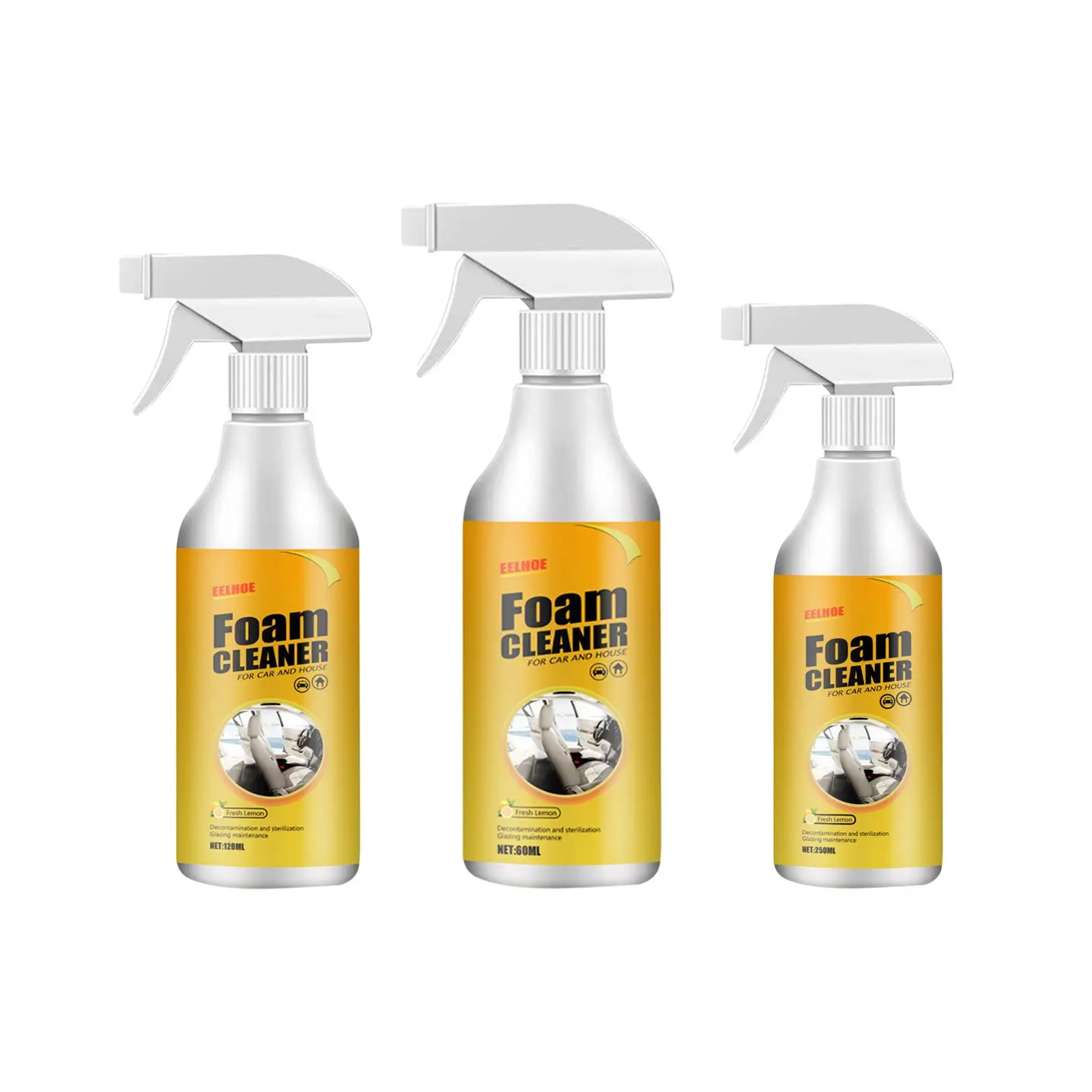 Car Foam Cleaner Multifunctional Car Interior Cleaning Spray for Bathroom House Fabric Washing Car Ceiling Seat Upholstery