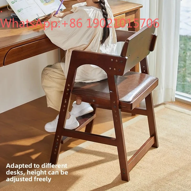 LXY Lifting Desk Writing Chair Home Modern Solid Wood Dining Chair