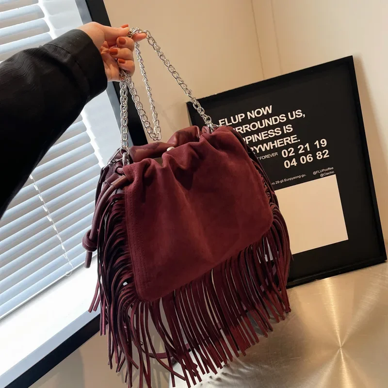 Women Shoulder Bags Autumn 2023 New Fashion Retro Chain Large Capacity Stylish Shoulder Underarm Bag Casual Tote Bags for Women