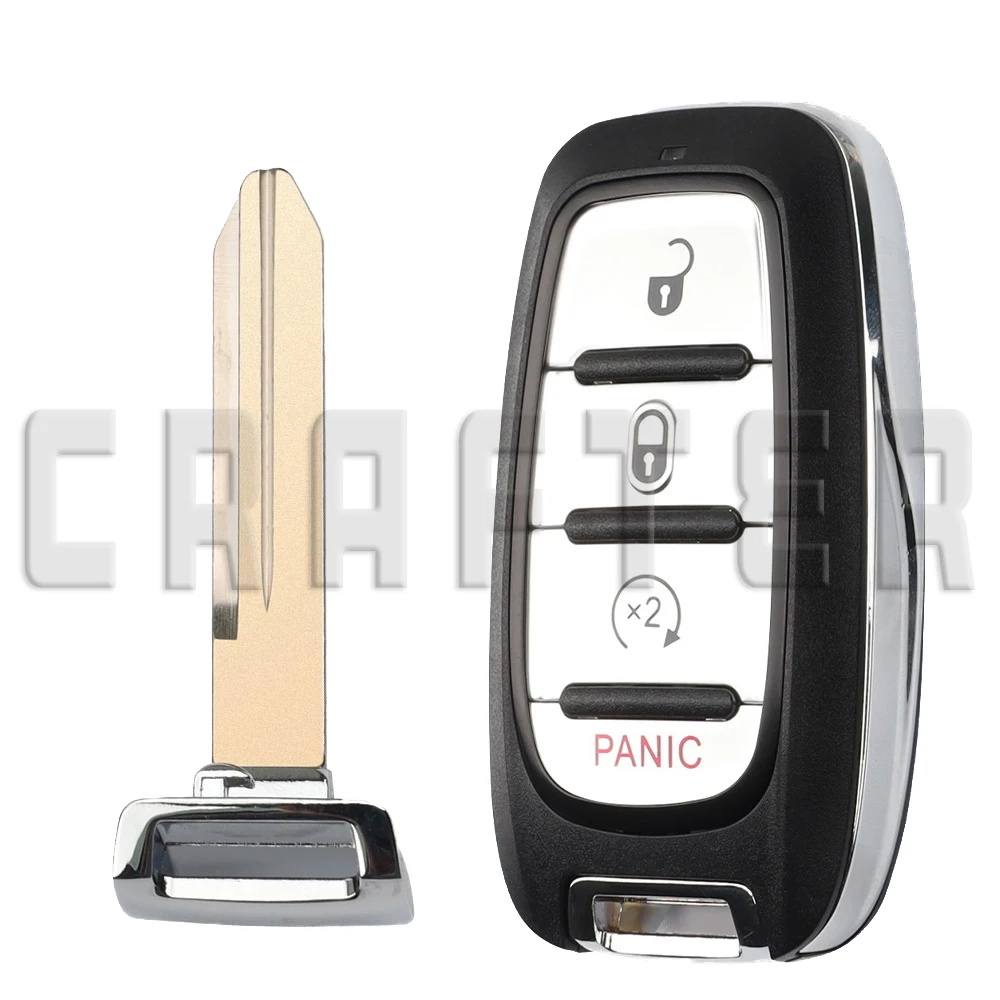 키 크래프터스 M3N-97395900 433MHz 4A 칩 스마트 자동차 키 (크라이슬러 파시피카 보이저 2017-2020 키리스 고 3~6 버튼)