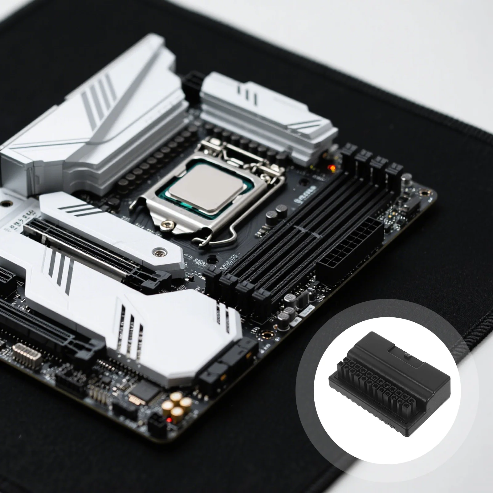 

Atx 24pin 90 Degree Angled Power Supply Adapter Board DIY Enthusiasts Efficient Power Transportation Optimized Space