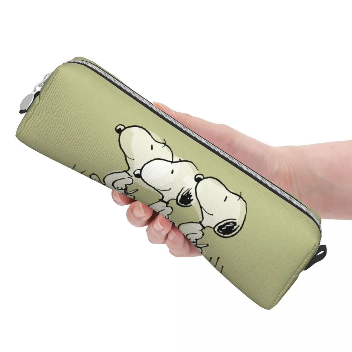 Imagem -03 - Lovely Snoopy Walking Tall Pencil Case Lápis Caneta para Estudante Grande Capacidade Bolsas de Lápis Material Escolar Papelaria Cosmética