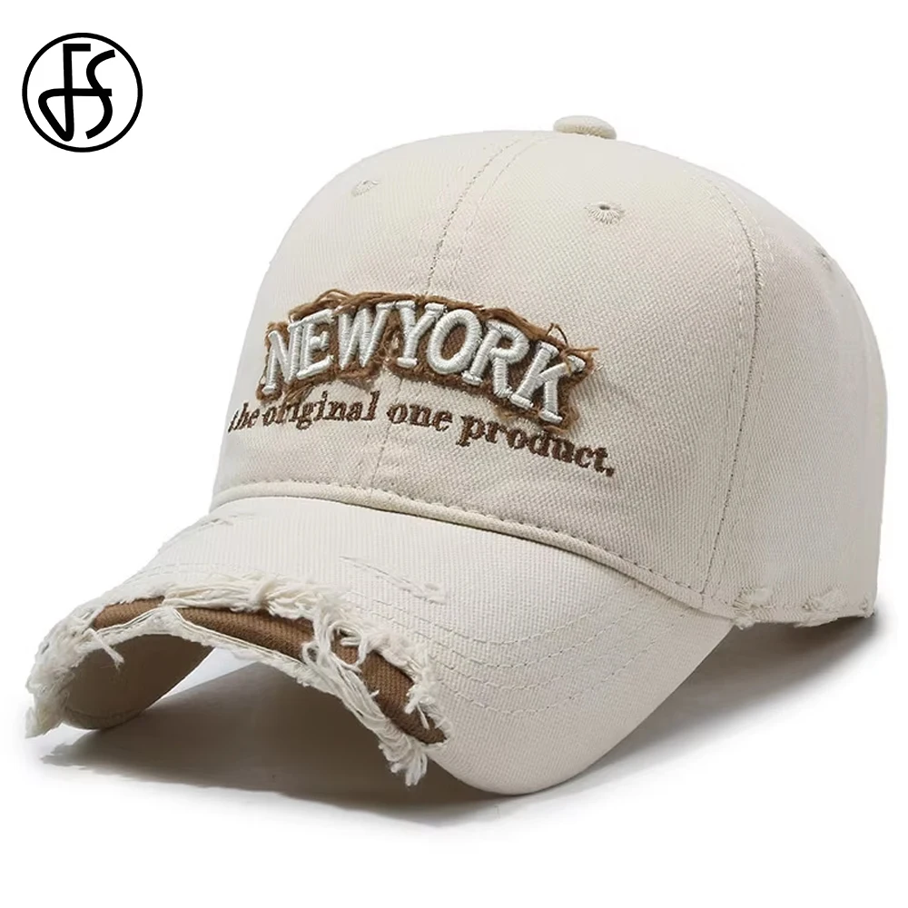 

FS Brown Beige Streetwear Baseball Cap For Men Brand Letter Women Hat Hip Hop Snapback Caps Vintage Trucker Hats Bone Masculino